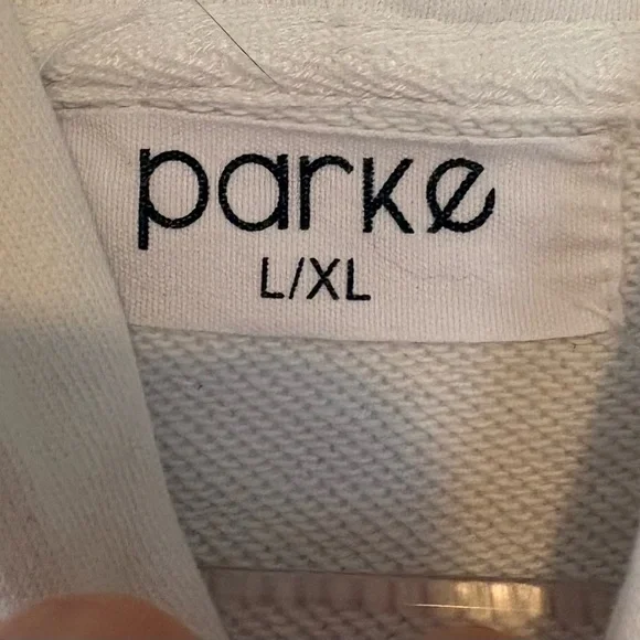 Parke heritage flag white hooded sweatshirt - Picture 8 of 8